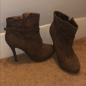 Brown booties